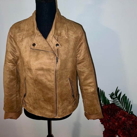 Jack Faux Sued Jacket - Picture 3 of 4